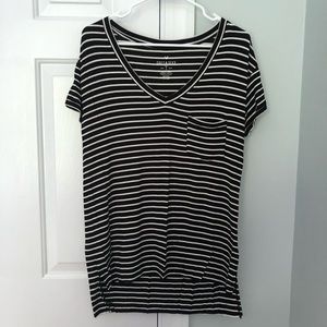 American Eagle High-Low Striped Top